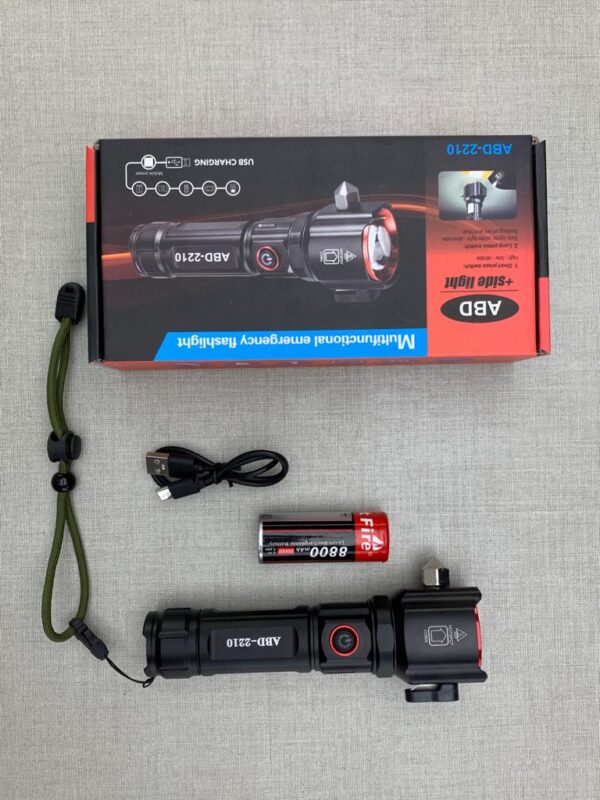 ABD super 3000mah Powerful 2-in-1 Emergency Flashlight ( 1KM Range )