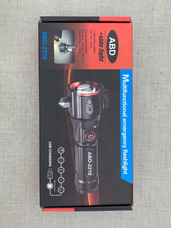 ABD super 3000mah Powerful 2-in-1 Emergency Flashlight ( 1KM Range ) - Image 3